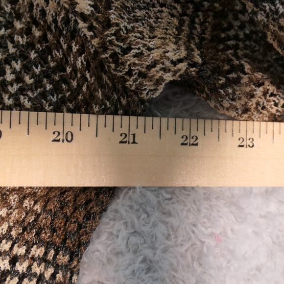 Dressbarn Sweater Womens Size 2X Brown Asymmetrical Hem Light Sheer Beachy - Picture 6 of 10